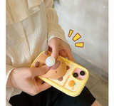 Cute Capybara Phone Case 3D Kawaii Bubble Blowing Design, Soft Silicone Cover - Image 3