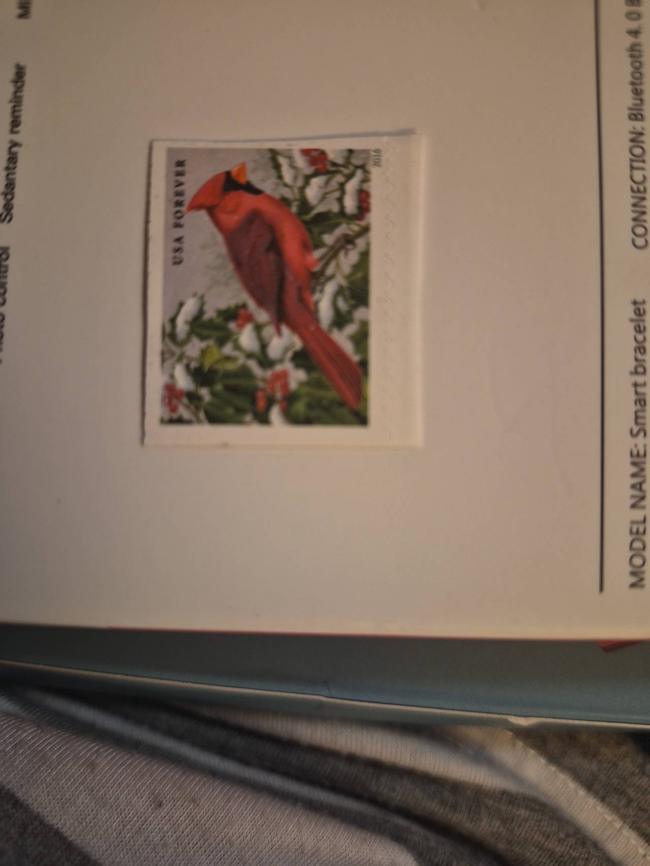 USPS 2016 Songbirds in Snow Northern Cardinal Forever Stamp