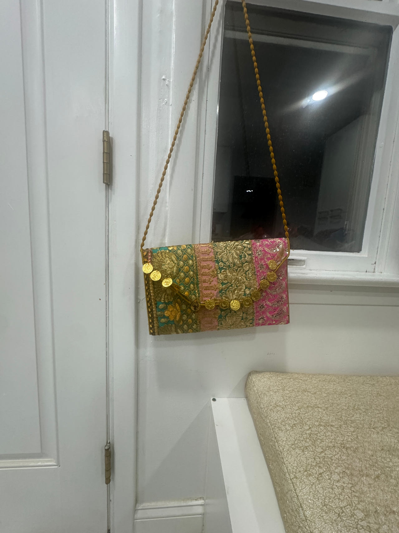 Embroidered Boho Clutch Purse