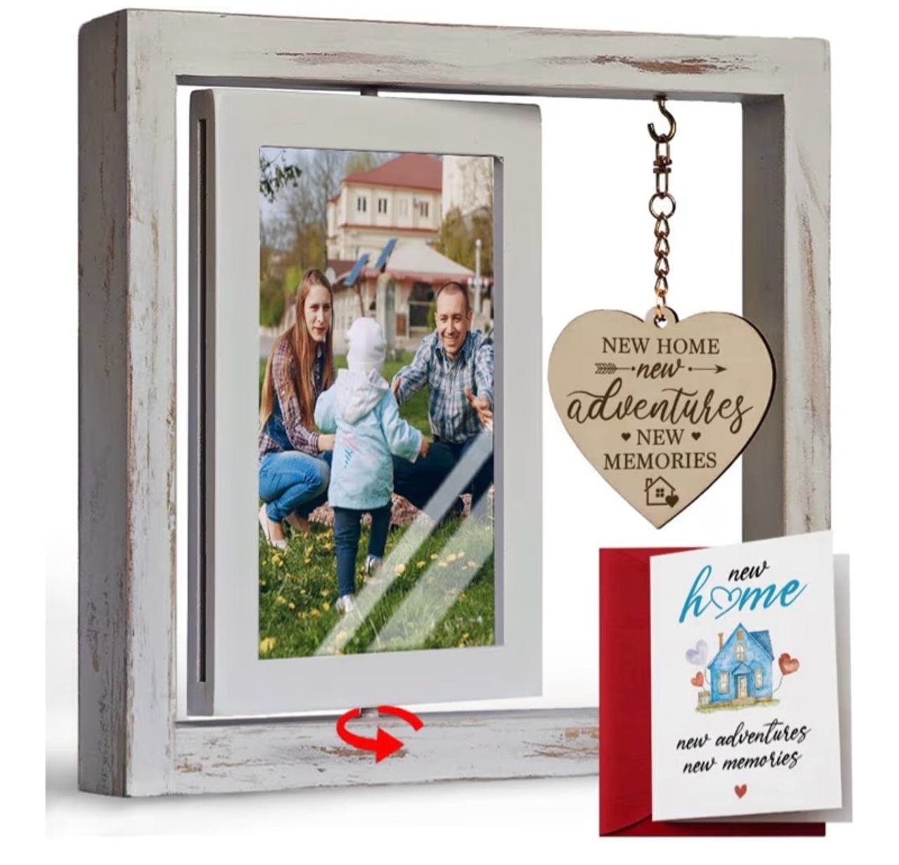 Housewarming Picture Frame Gift for New Home, Unique First Home Owner, Newlywed