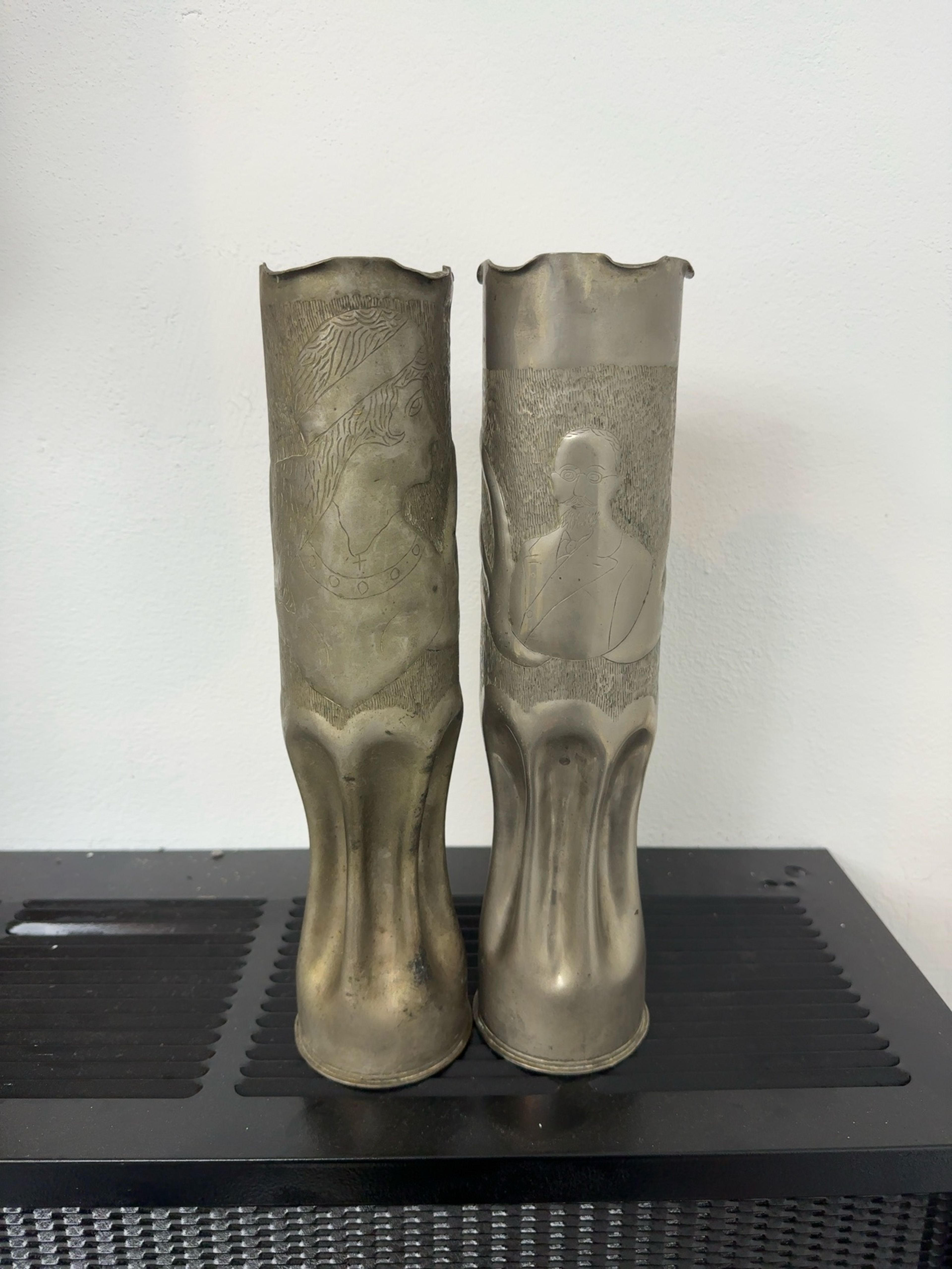 Trench Art Brass Artillery Shell Vase (WWI)