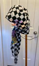 Disney Nightmare Before Christmas Sally Patchwork Fleece Scarf - Image 2