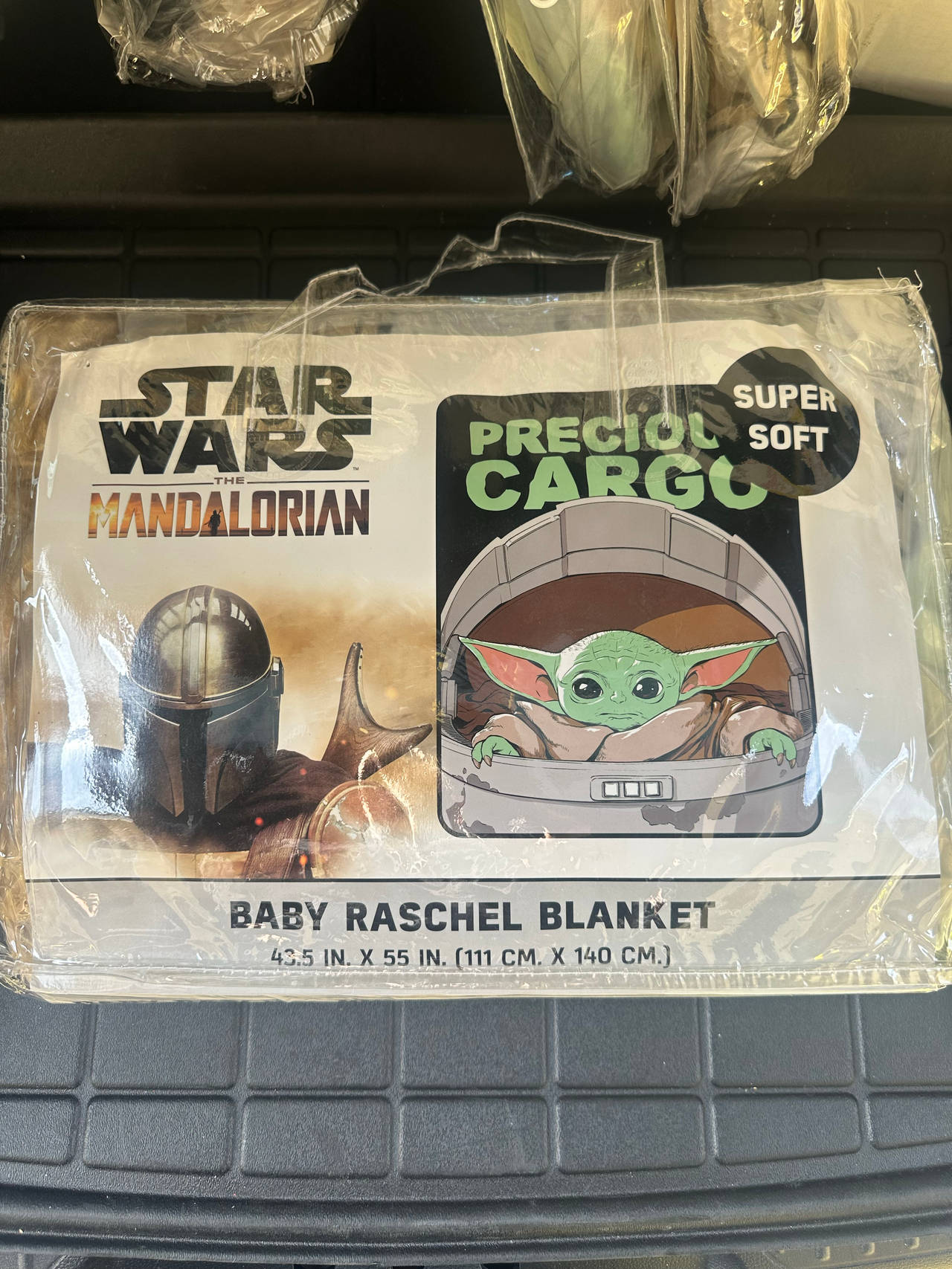 Star Wars The Mandalorian Precious Cargo Baby Raschel Blanket