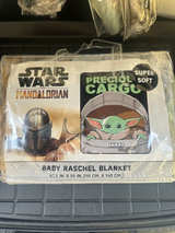 Star Wars The Mandalorian Precious Cargo Baby Raschel Blanket - Image 1