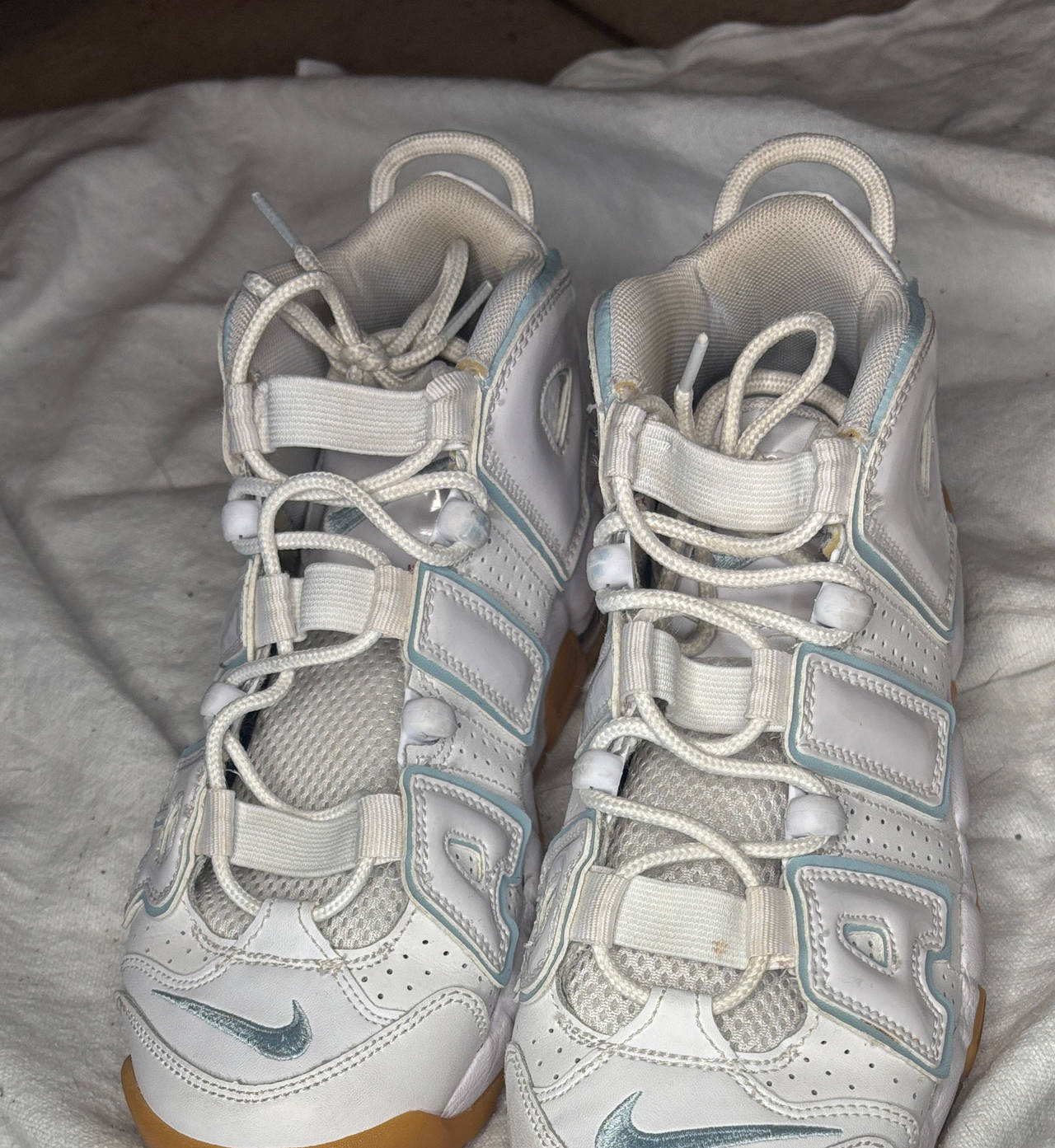 Nike Air More Uptempo White Gum Light Blue
