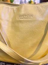 American Leather Co. Yellow Leather Shoulder Bag - Image 2