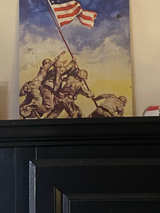 Iwo Jima Flag Raising Wall Art Print - Image 1