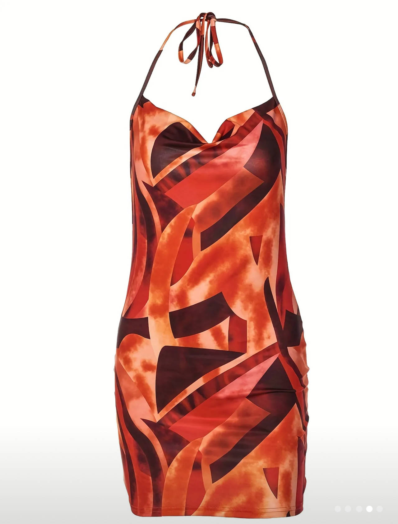 Halter Neck Bodycon Mini Dress