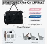 WANDF Cabin Bag Airlines 18x14x8 Personal Item Bag USB Port and Shoe Compartment - Image 5