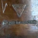 Vintage Embossed Copper Leaf Fruit Dish - Image 2