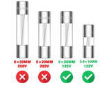 7 Values 100 Pcs Christmas Light Fuses Kit 3A 5A 7A 8A 125V 5x20mm Max Fuse - Image 2