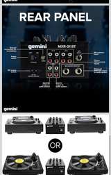 Gemini MXR-01 BT 2-Channel DJ Mixer with Bluetooth - Image 6