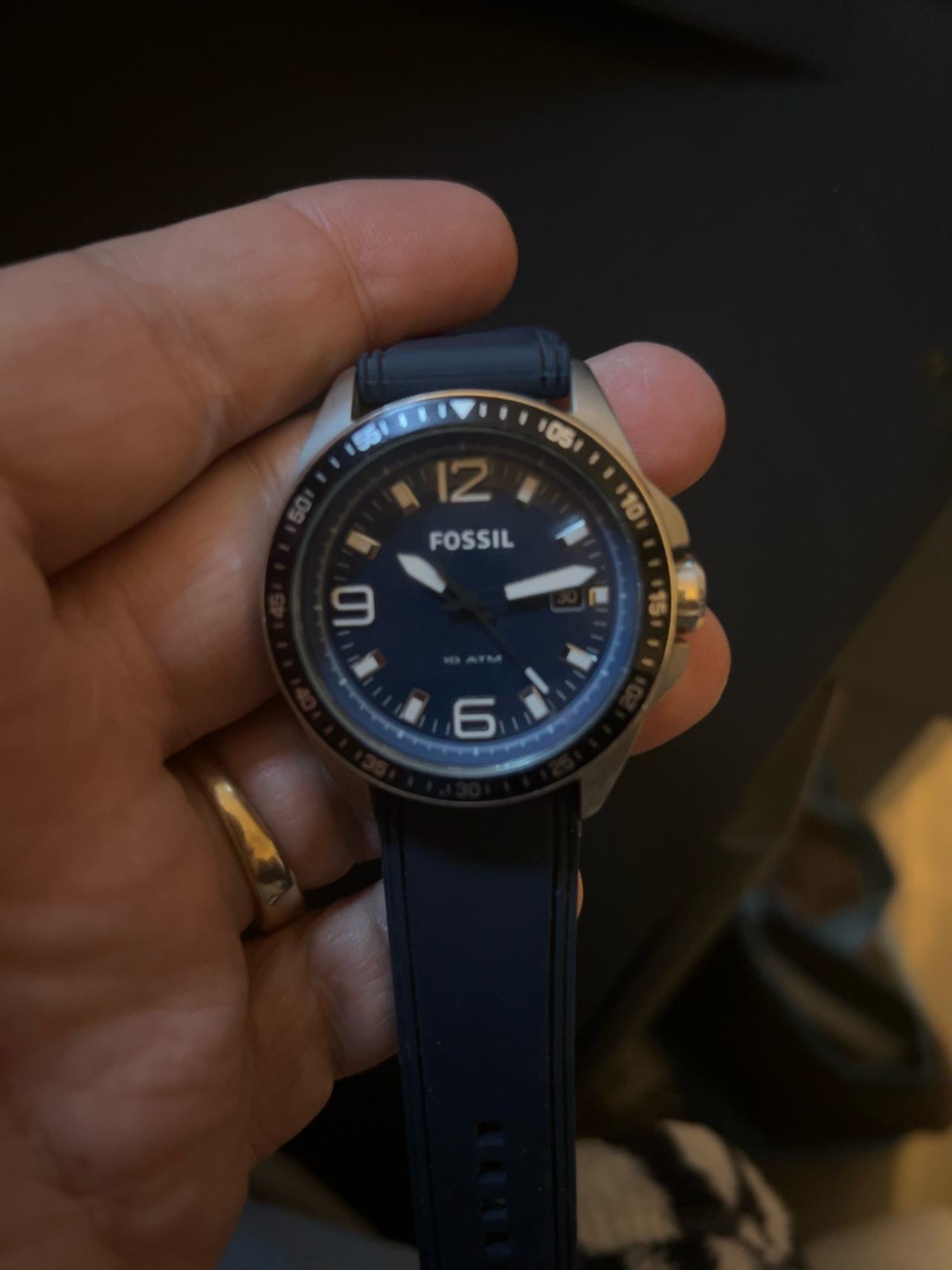 Fossil Classic AM4355 Black Dial Quartz Watch