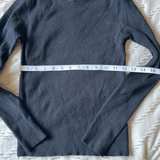 Black Ribbed Long Sleeve Shirt - Image 2