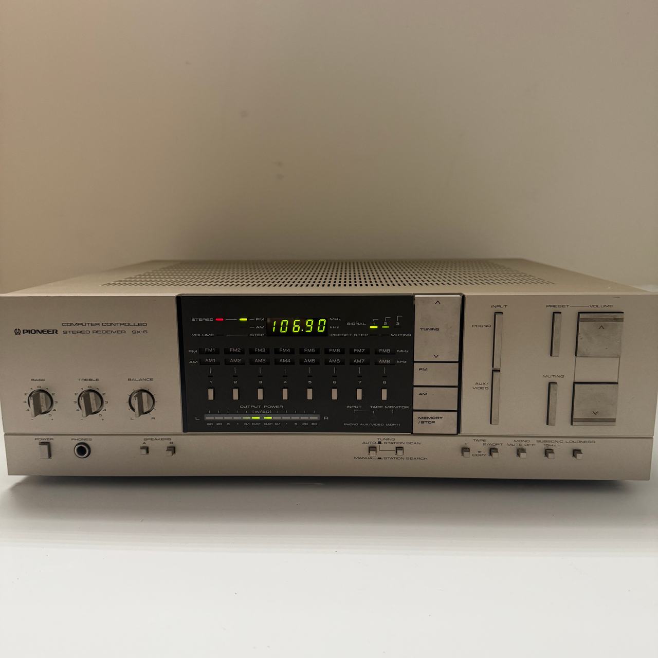 Pioneer SX-6 Computer Controlled Stereo Receiver