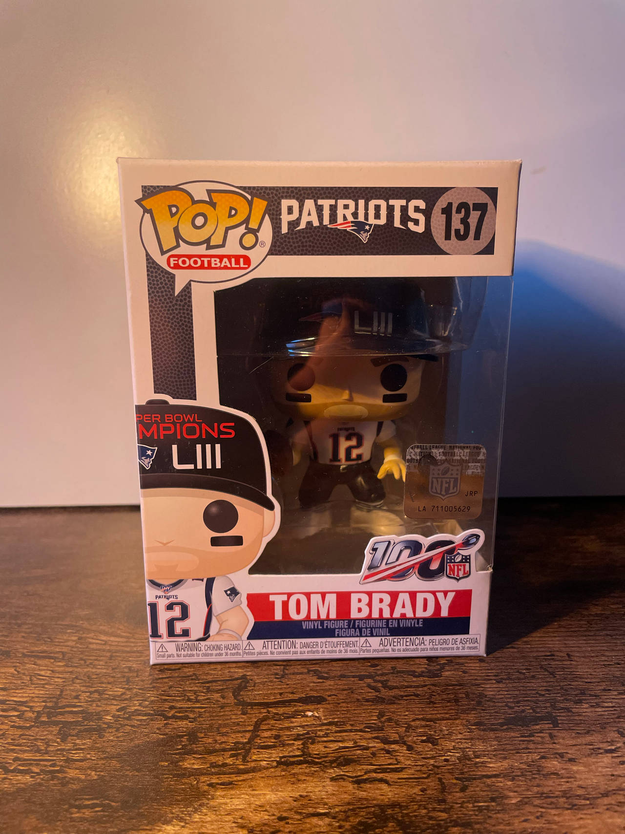 Funko Pop! NFL: Tom Brady (Patriots) Super Bowl LIII Champions #137