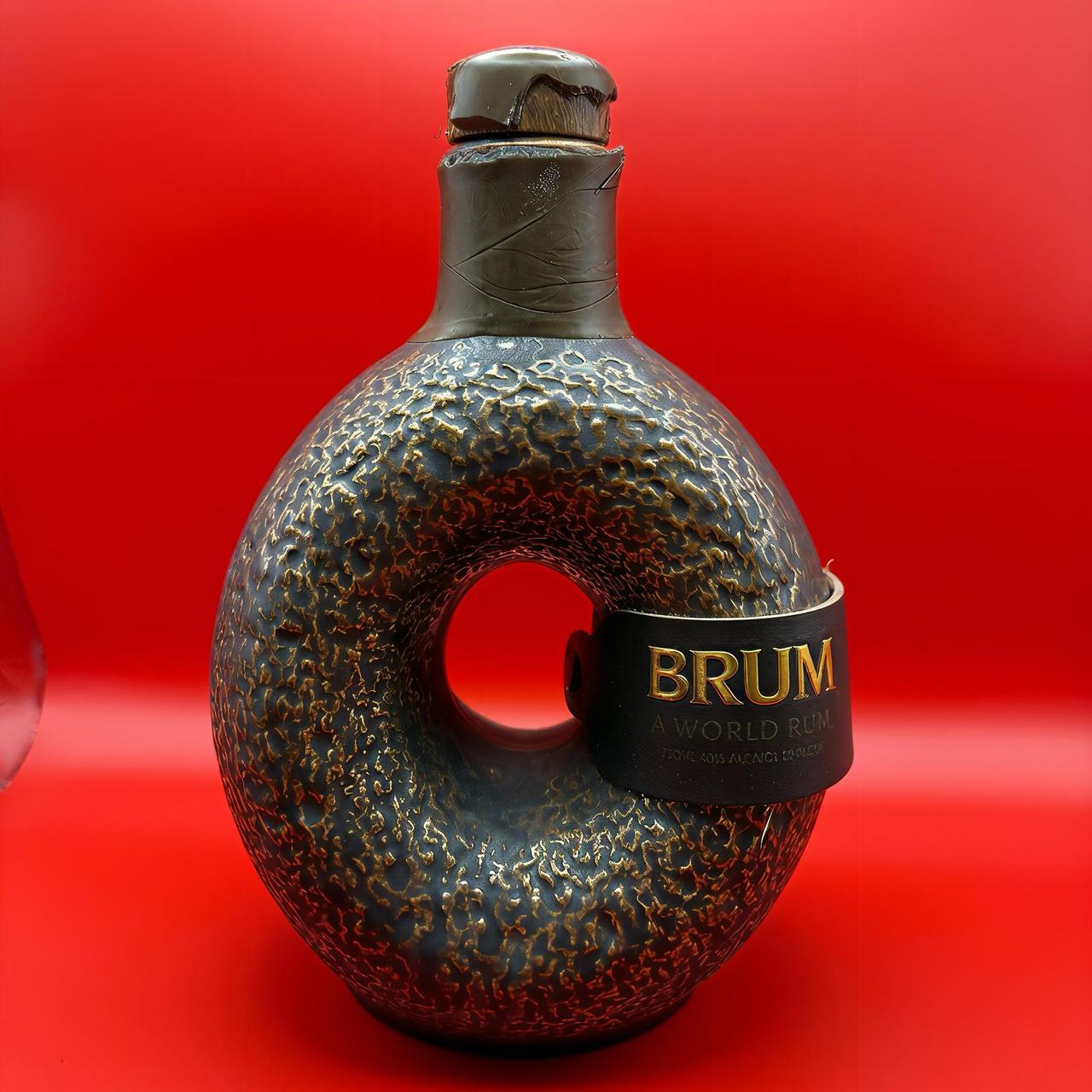 Brum A World Rum Ceramic Donut Bottle