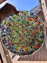 Handmade Fused Glass Confetti Art Plate - Image 8