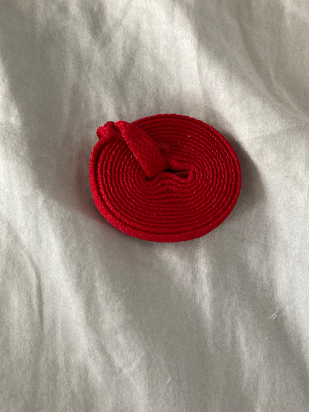 Flat Red Shoelaces