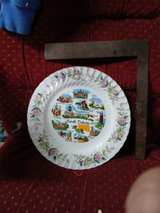 Vintage South Dakota State Souvenir Plate with Rose Border - Image 2