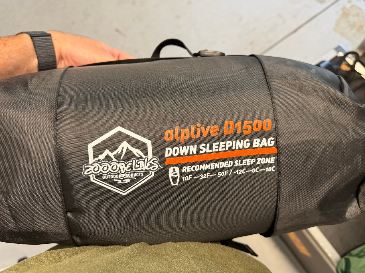 ZOOOBELIVES Alplive D1500 Down Sleeping Bag