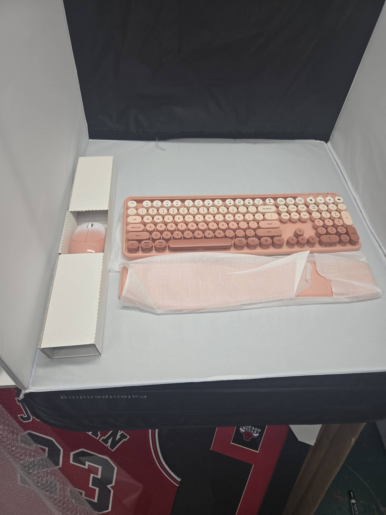 Colorful Wireless Keyboard and Mouse Combo