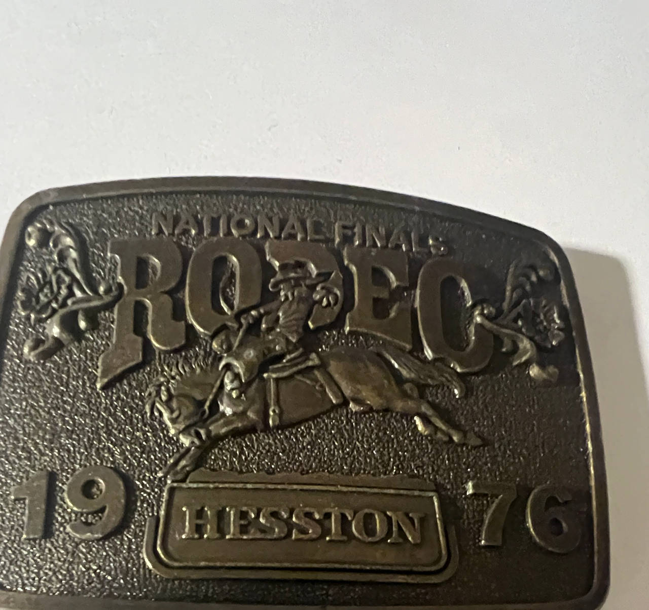Hesston 1976 National Finals Rodeo Belt Buckle
