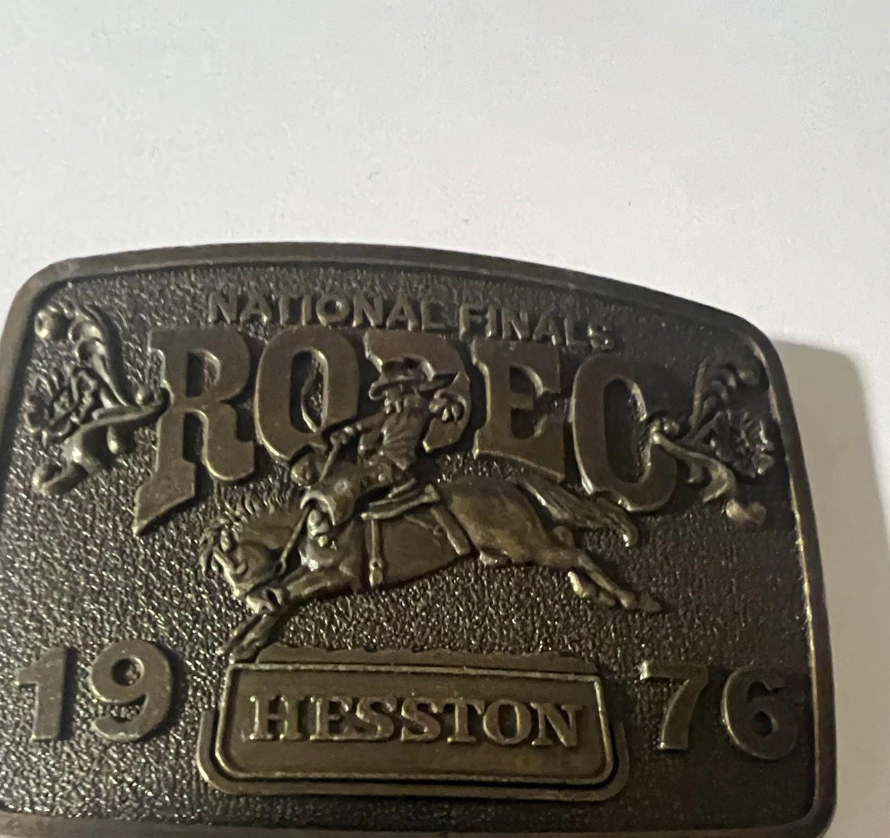Hesston 1976 National Finals Rodeo Belt Buckle