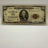 1929 $100 National Currency – Chicago FRB – Brown Seal – Vintage Bill – Nice Con - Image 1