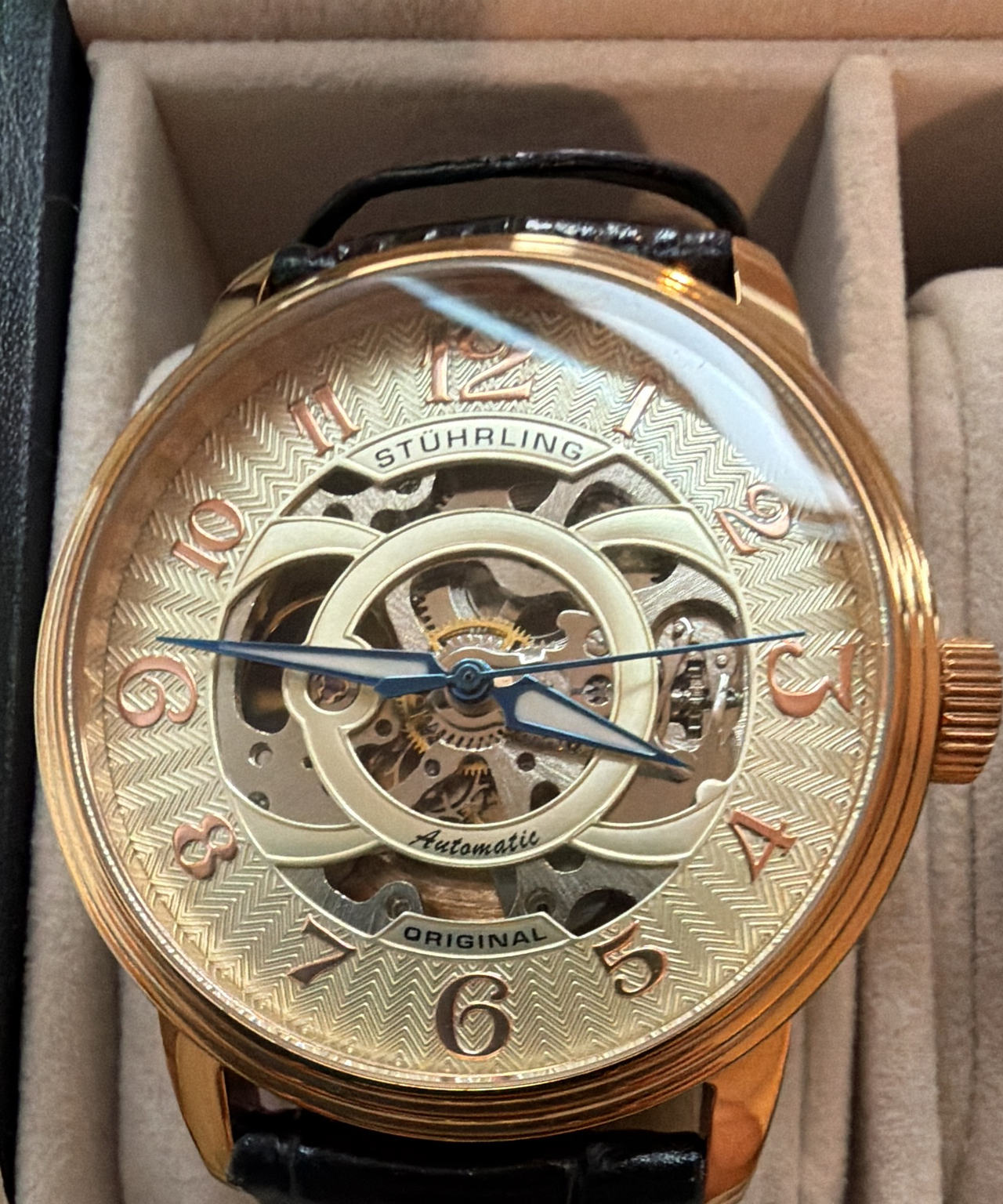 Stuhrling Original Winchester 449 Automatic Skeleton Watch