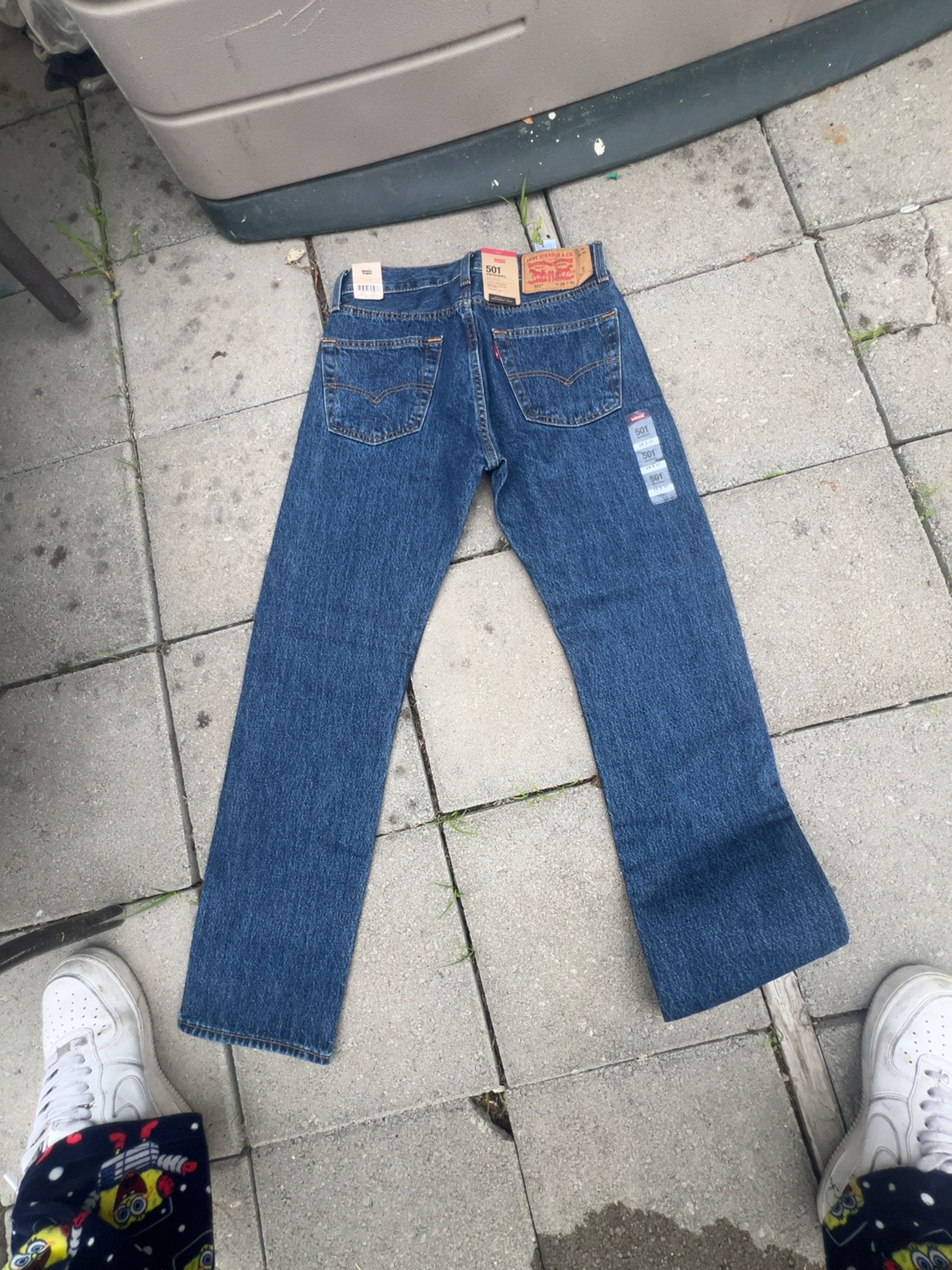 Levi's Men's Blue Denim Straight Leg Jeans