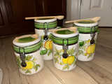 Metro Marketing, vintage NEW OLD STOCK Lemon Tree 4 Canister set. NEW in box.  - Image 1