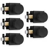 Haidms Matte Black Interior Privacy Door Knobs (4 Pack) - Image 2