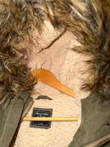 Abercrombie Fitch Sherpa Lined Military Parka Large - Image 6