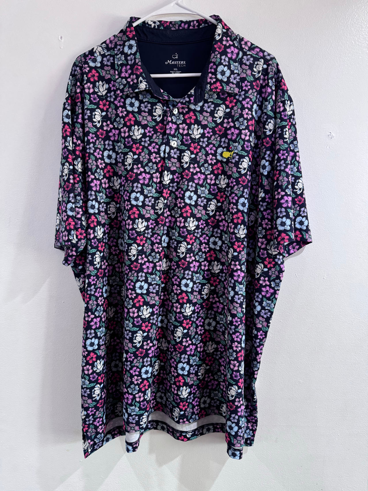 Masters Tech Floral Golf Polo