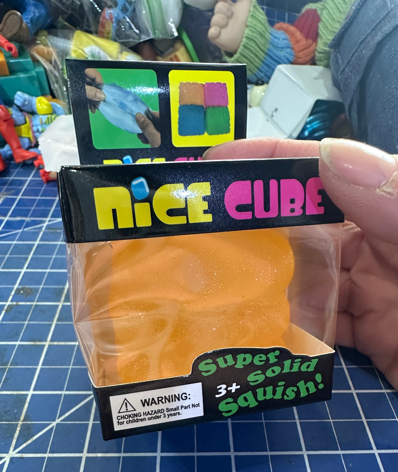 Squishy NICE CUBE Stress Fidget Ball Yellow