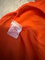 Vintage Sears Orange Puff Sleeve Dress - Image 4