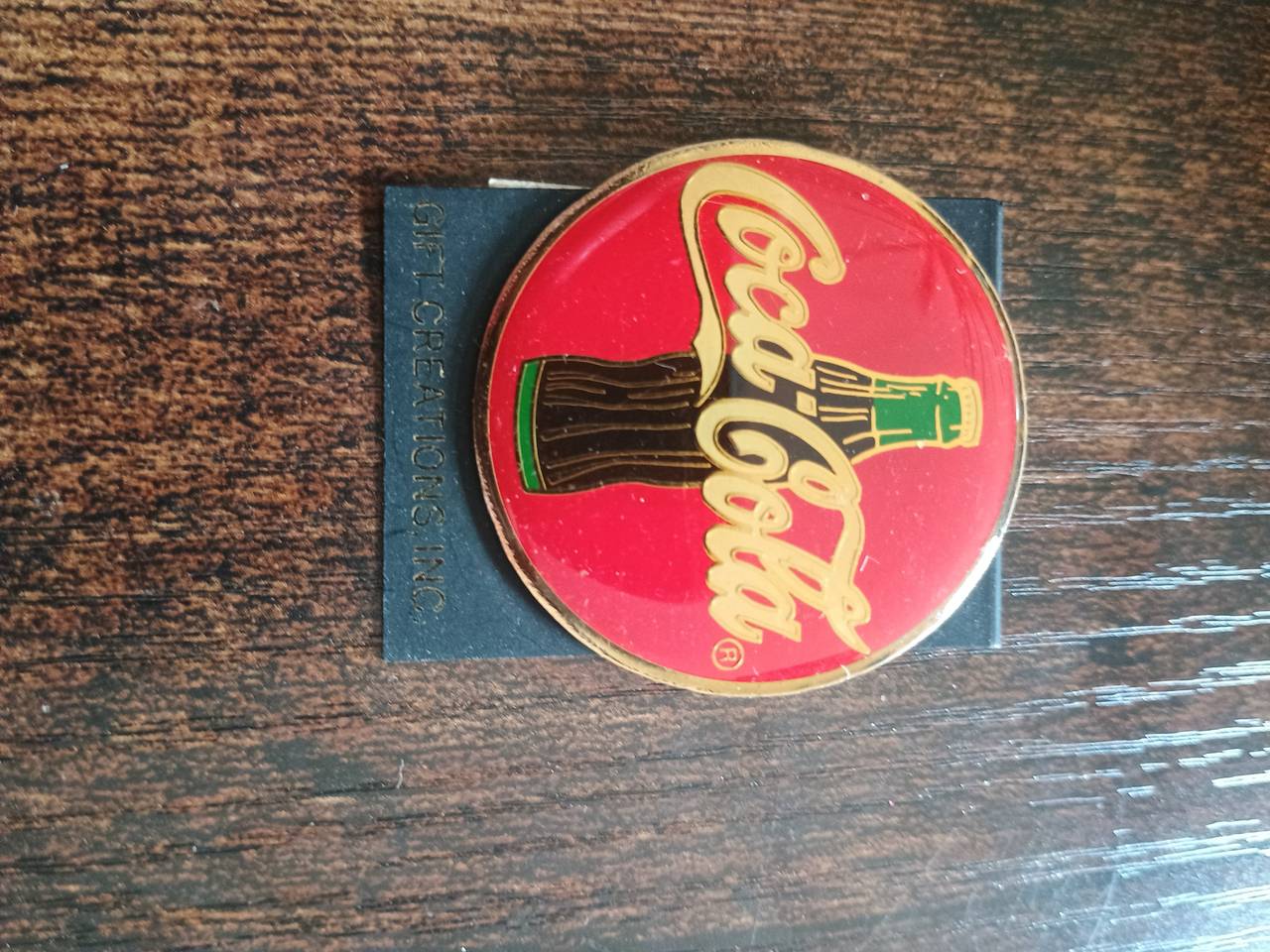 Vintage Coca-Cola Bottle Enamel Pin by Gift Creations, Inc.