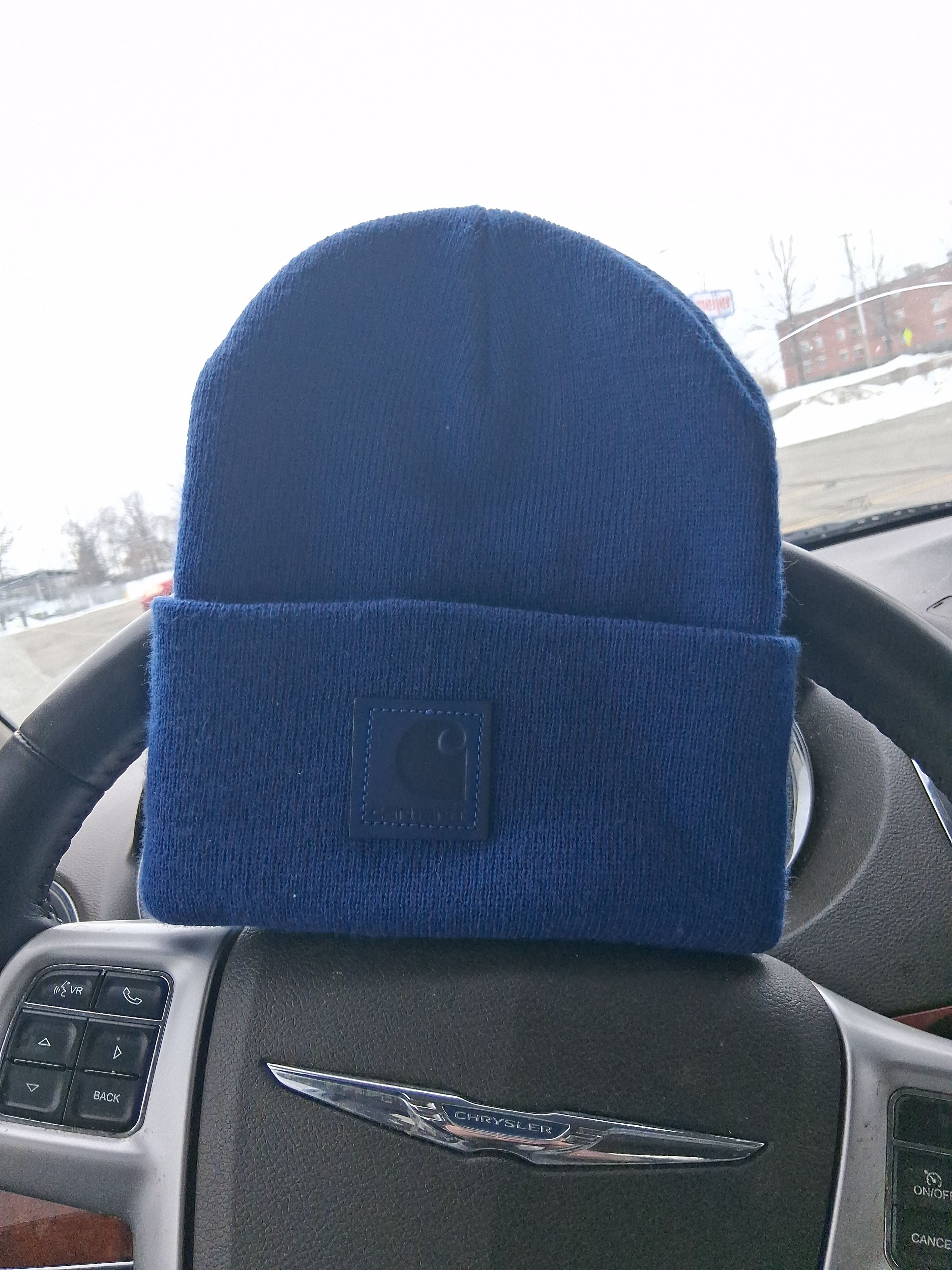 Carhartt Knit Cuffed Beanie with Rubber Patch - Image 2