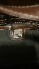 Fendi Mamma Baguette Brown Suede Shoulder Bag - Image 3