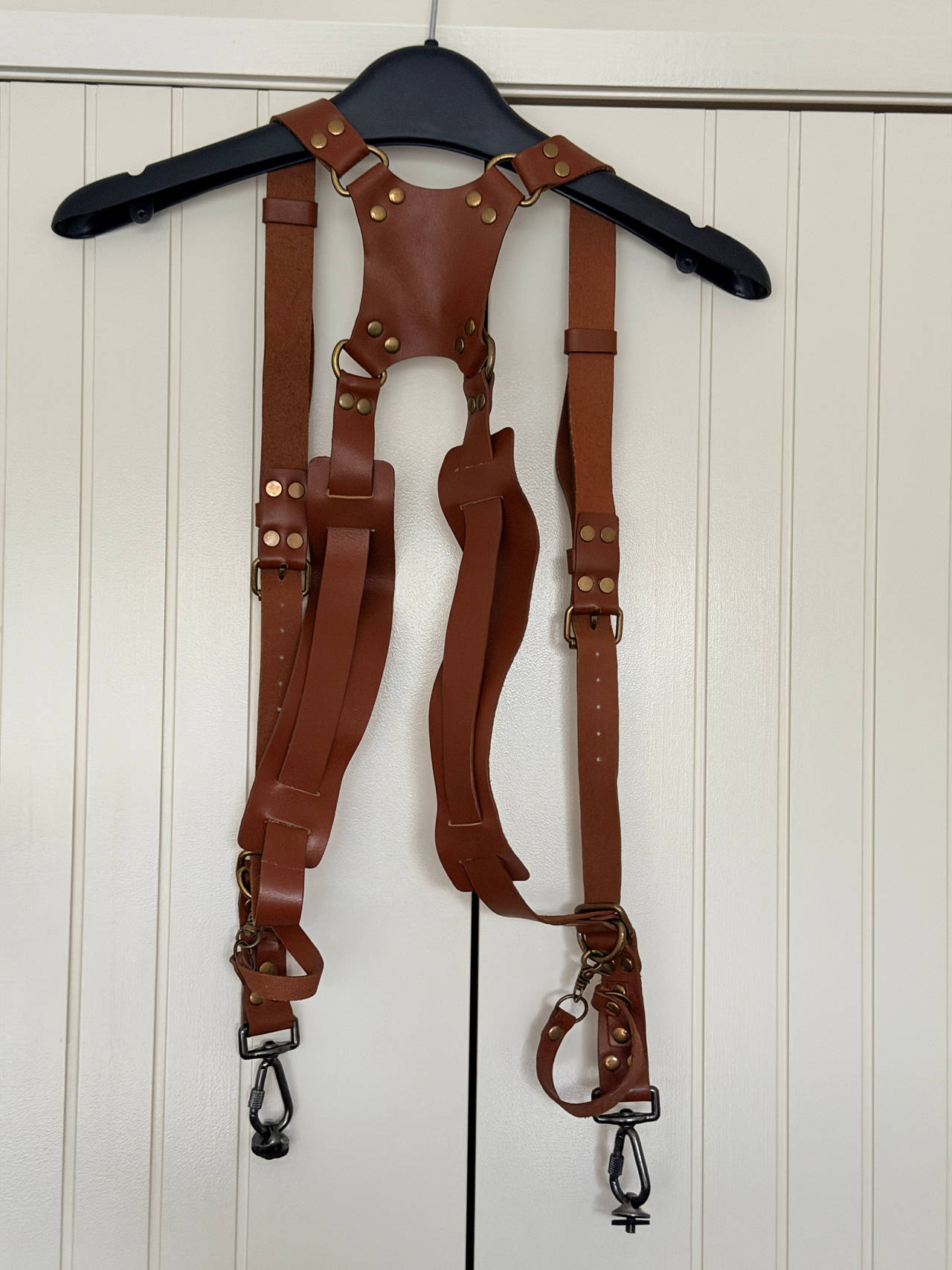 Leather Dual Camera Harness