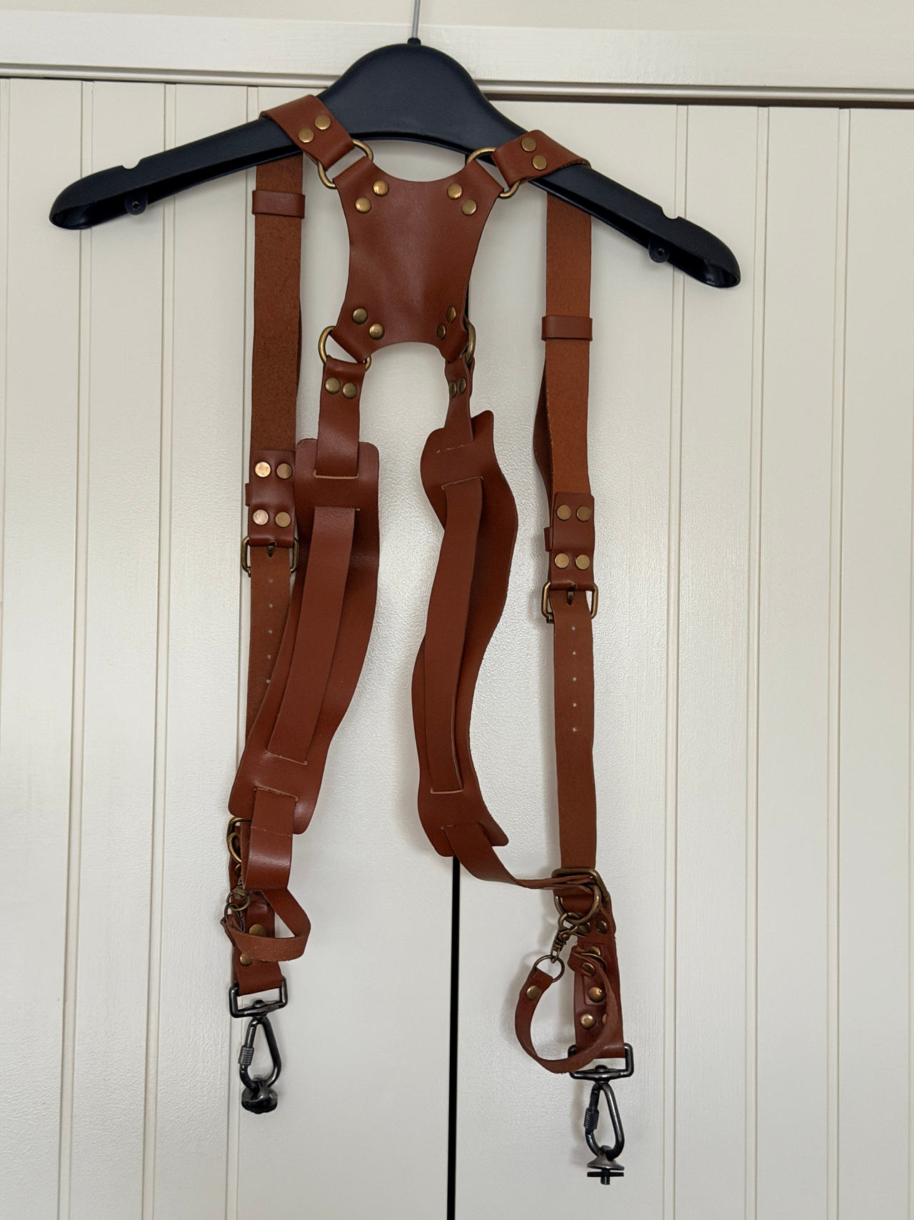 Leather Dual Camera Harness