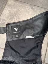 VIKING CYCLE XXL Leather Motorcycle Riding Chaps Black Large 2XL - Image 8