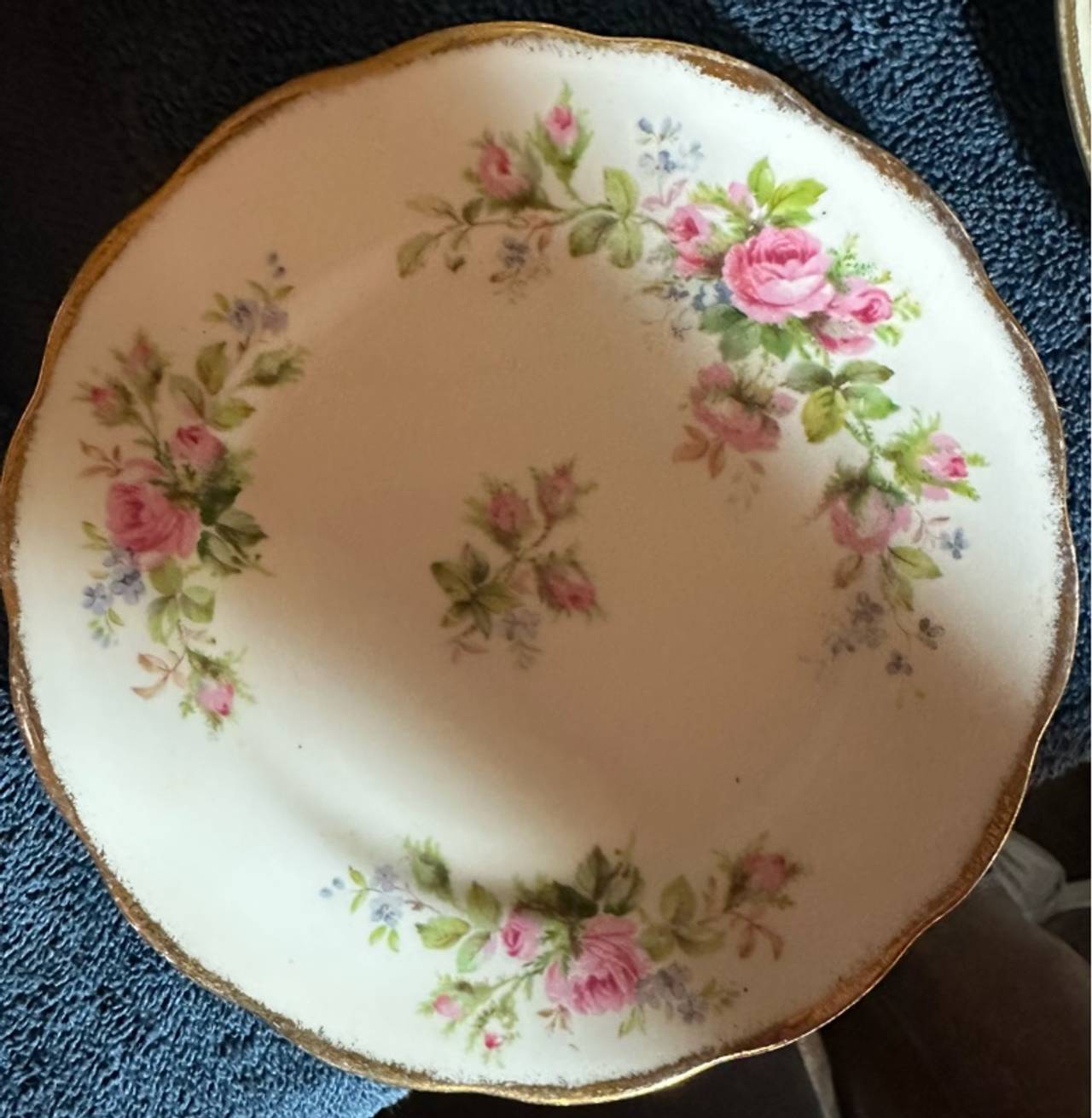 Royal Albert Moss Rose Bread & Butter Plate