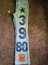Custom Dallas Letter Patch Jeans - Image 2
