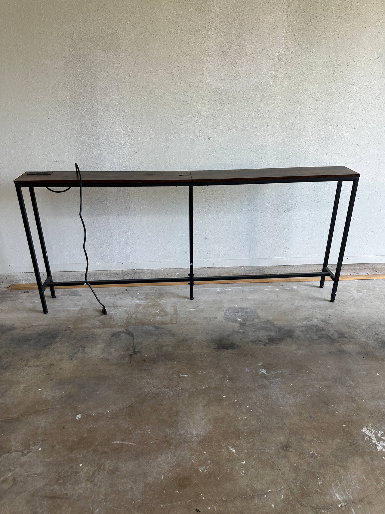 Slim Console Table with Power Outlet