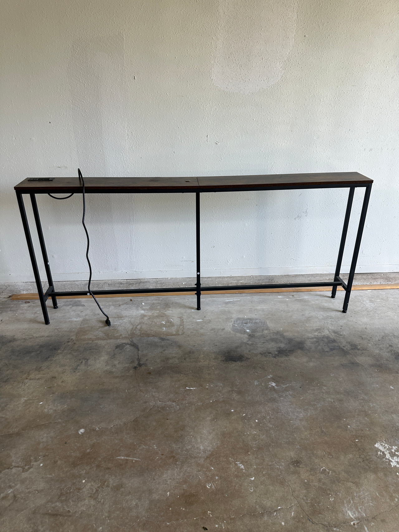 Slim Console Table with Power Outlet