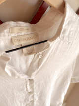 Cynthia Rowley 100% Linen Short Sleeve Shirt - Image 1