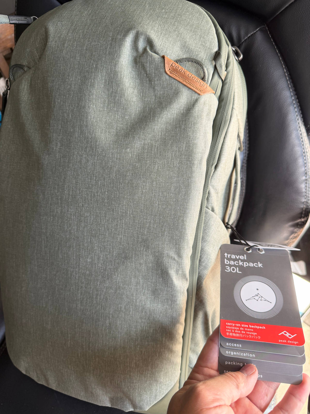 Peak Design Travel Backpack 30L Sage