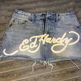 Ed Hardy Denim Mini Skirt - Image 1